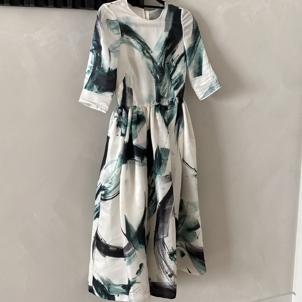 Dolce Gabbana Vintage RTW 2015 Brushstroke Dress